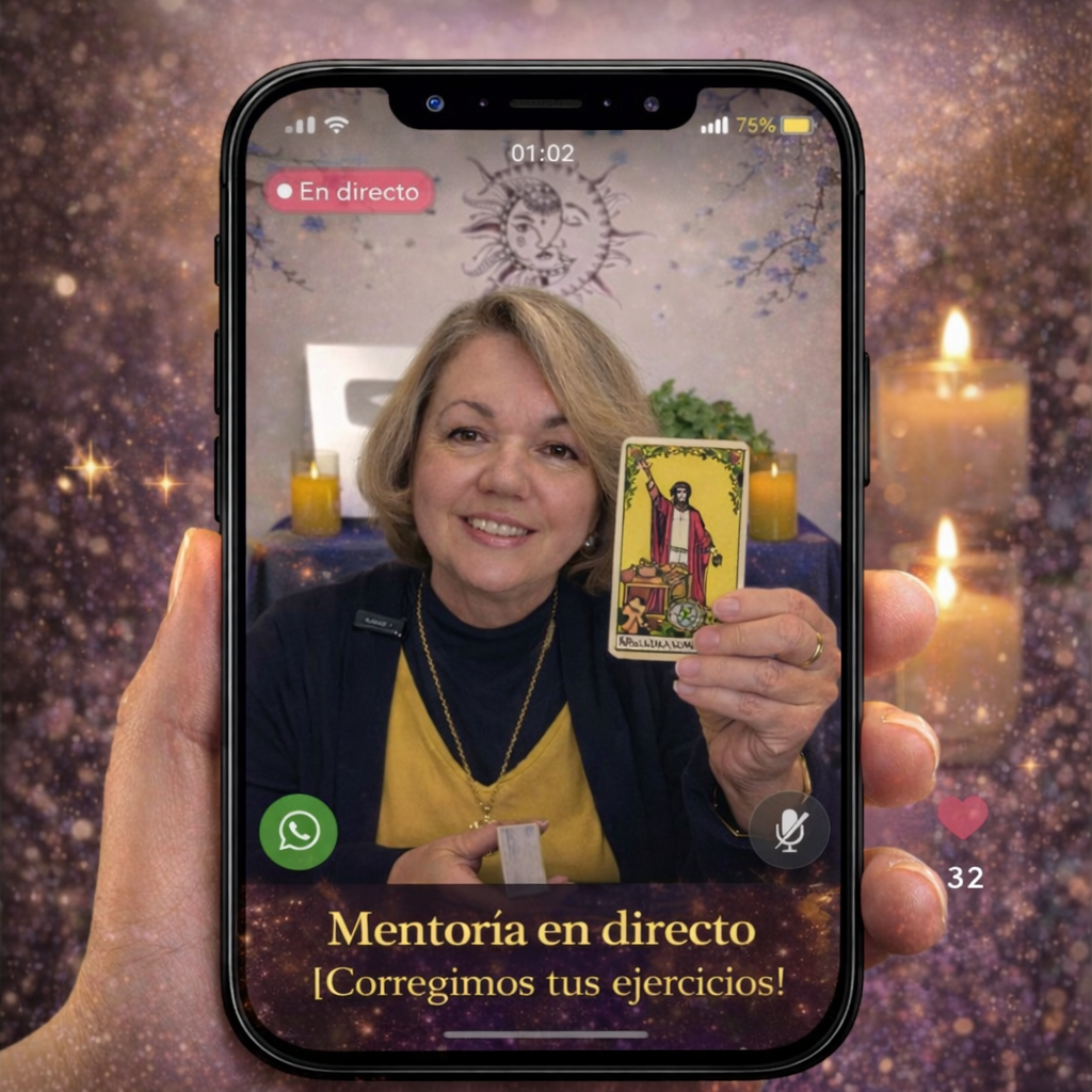 Mentoría Tarot Carmela - Curso Completo Arcanos Mayores - Certificado